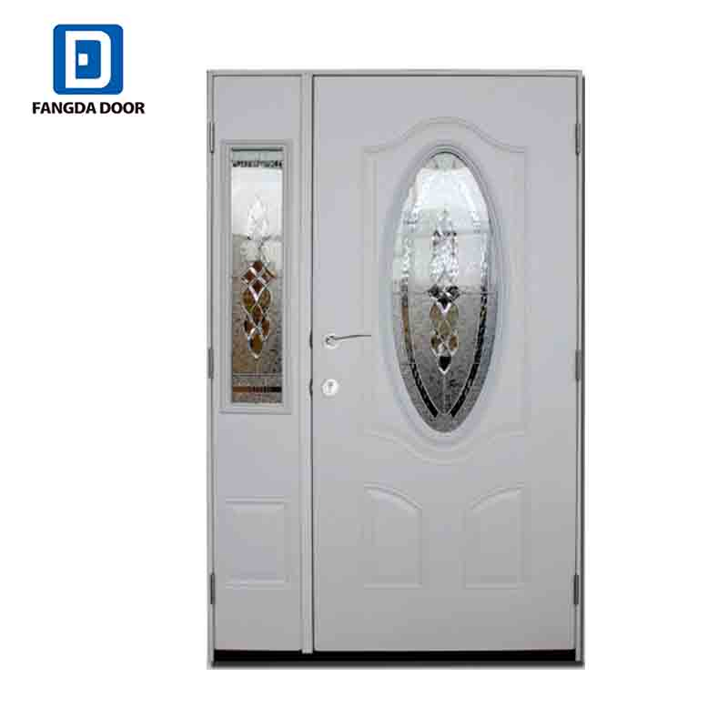 Fangda Primed White Fiberglass Entrance Door