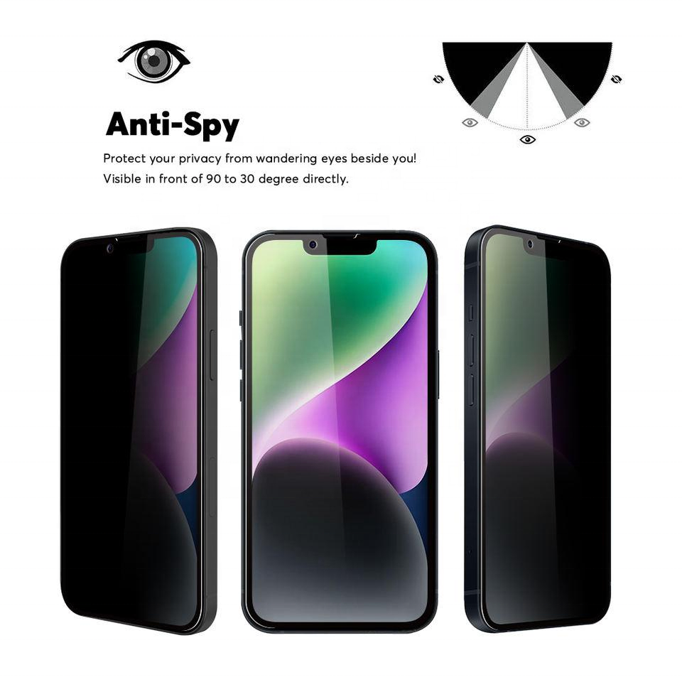 Защитное стекло Privacy для iPhone 15 с эффектом приватности