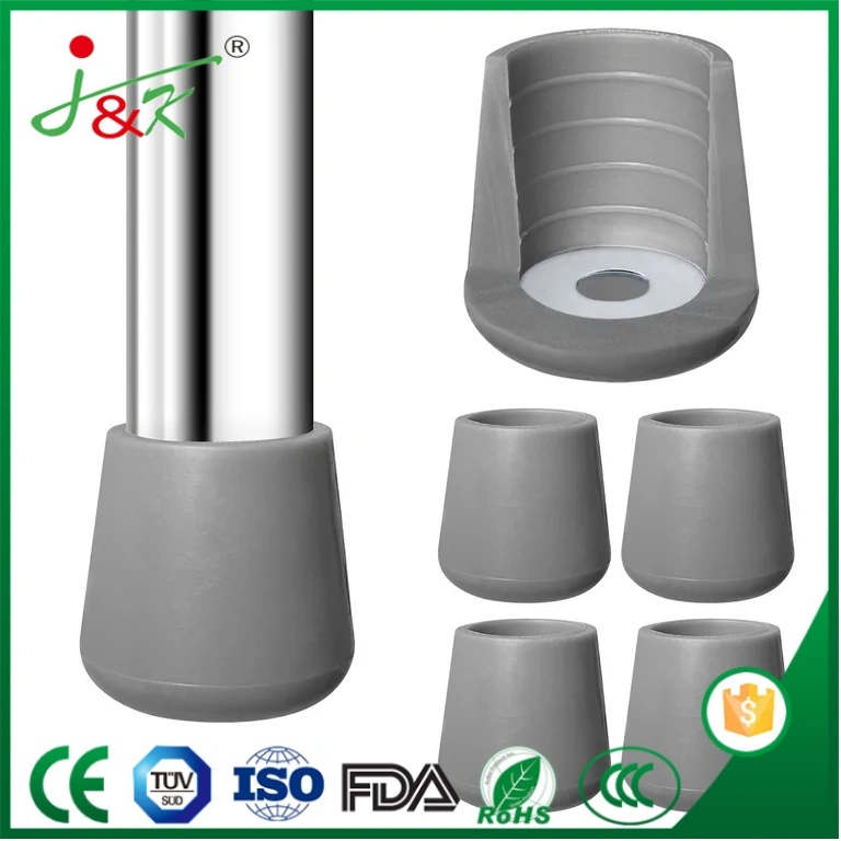 Round Cylindrical Butt Furniture Pipe Rubber Feet Rubber Tips Foot Caps Plastic Tubes End Cap Chair Legs Protector
