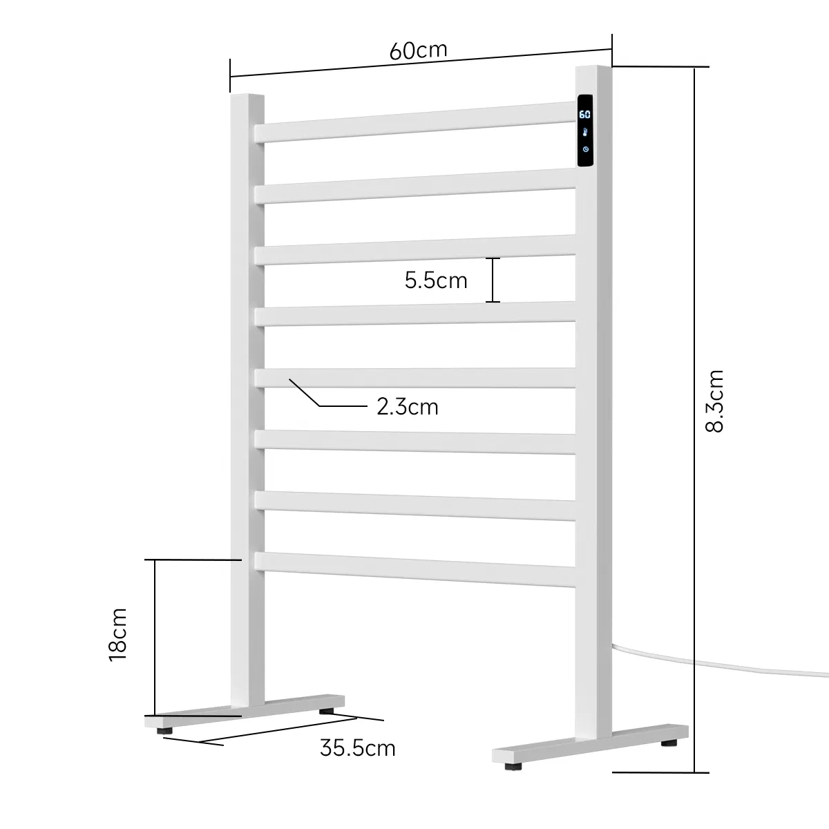 Luxurious Floor Standing Electric Towel Warmer for Bathrooms