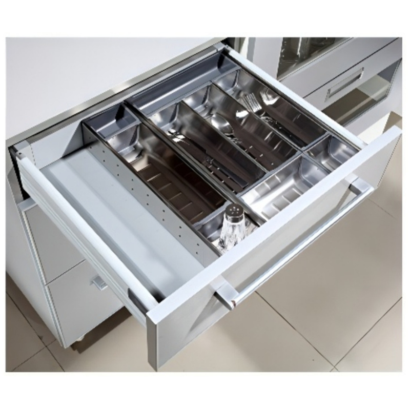 Stainless Steel Cutlery Tray Insert for Kitchen