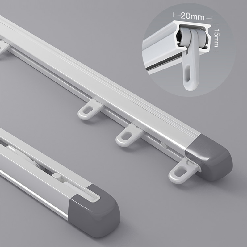 Manufacture Modern Ceiling Mount Telescopic Aluminum Curtain Track Rail