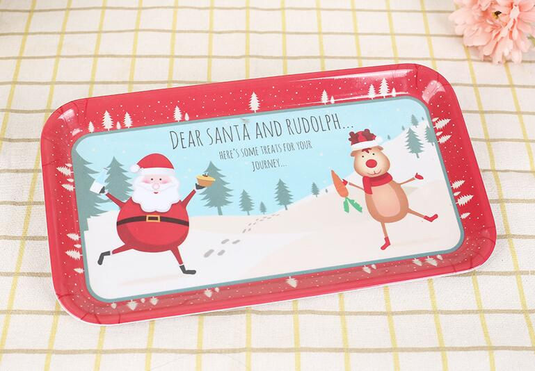 Customzied Christmas Design Melamine Salad Bowl Plate and Tray for Christmas Party