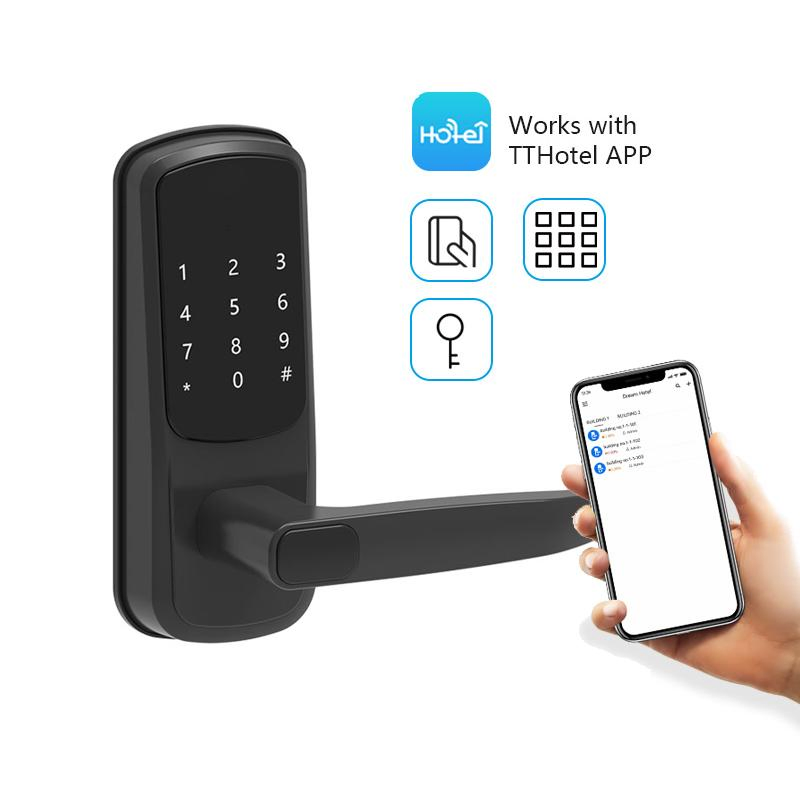Tthotel Online Cloud Bluetooth Knob Door Lock for Wooden Door