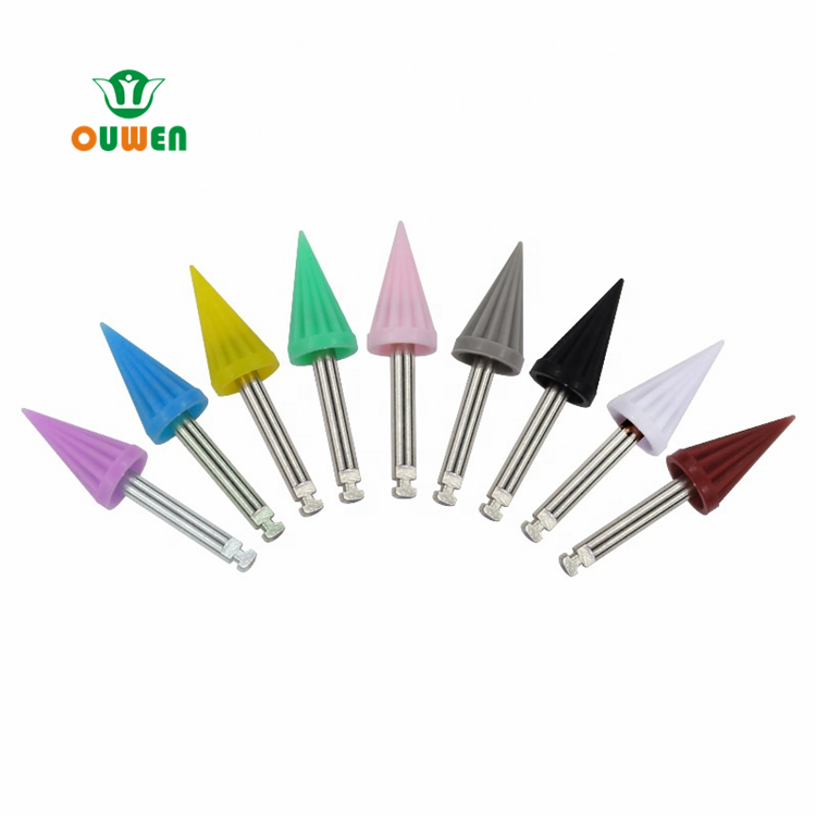 Ouwen Manufacture J-1 Brown Tapered Dental Prophy Polishing Cup Hard