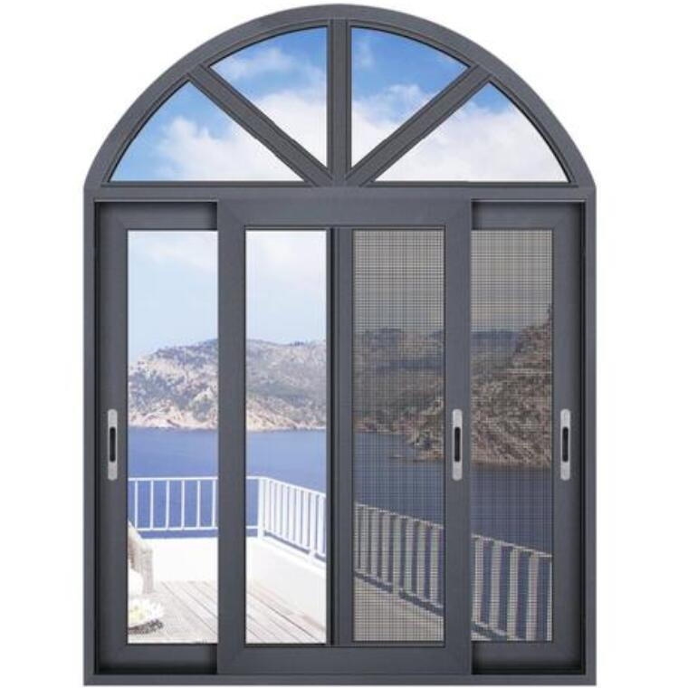High Quality EU Standards Thermal Break Aluminium Sliding Glass Window with Stainless Steel Fly Screen