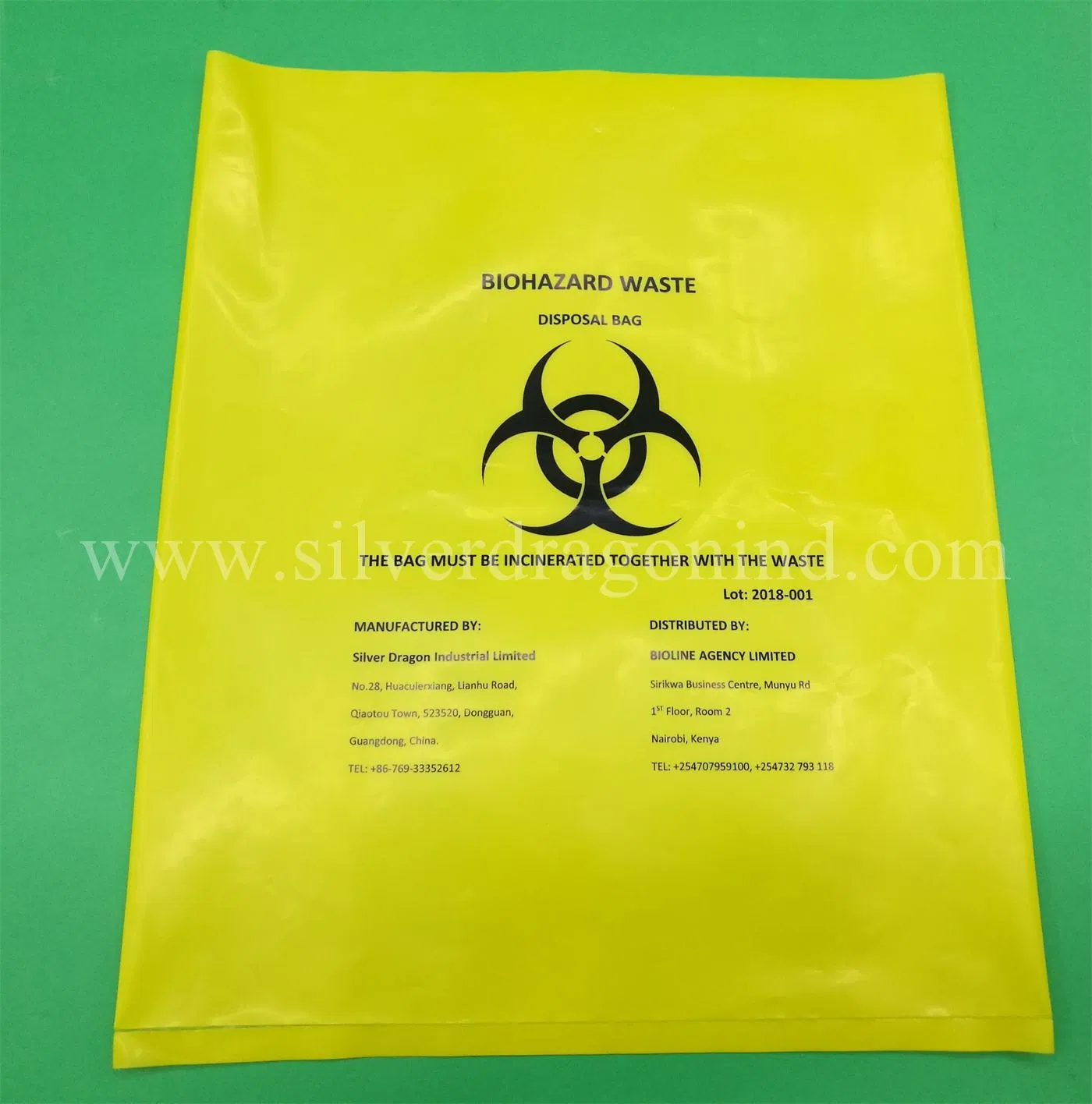 Custom Medical Waste Bag, Biohazard Bag, Autoclave Bag for Hospital/Clinic