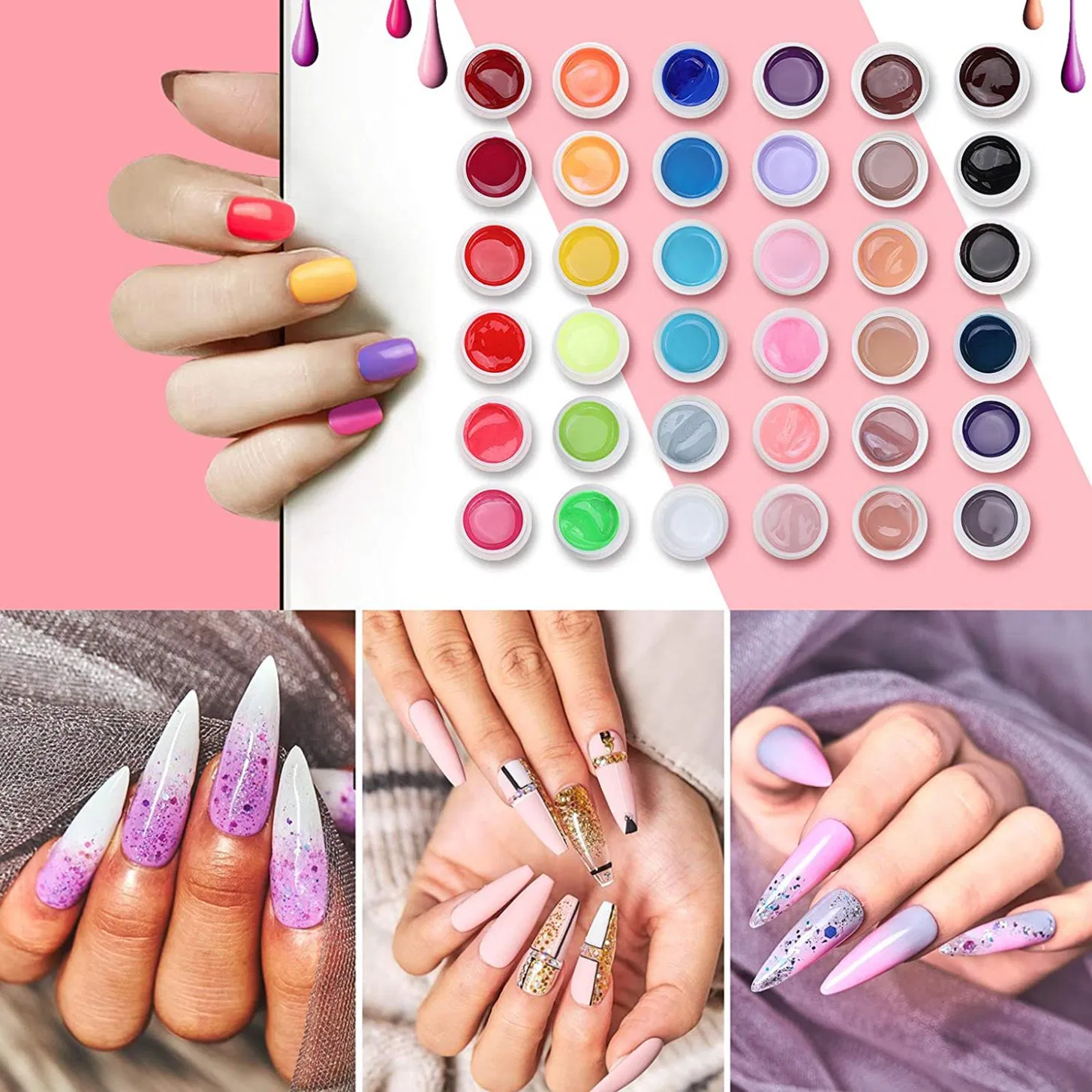 Wholesaleno Wipe Painting Gel 41 Colors UV LED Nail Gel for Drawing