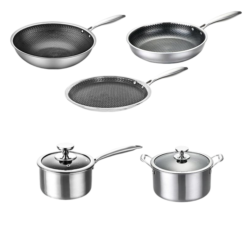 Household Appliances Pots and Pans with Durable Covers
