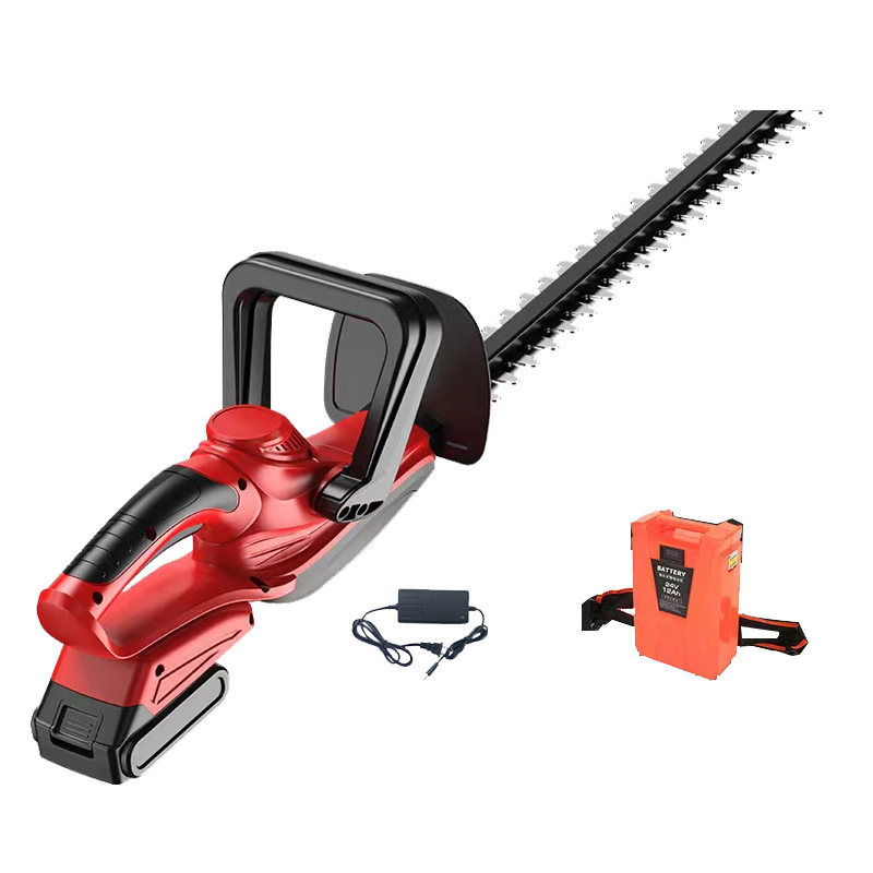 Electric Hedge Trimmer Cutting Grass and Green Hedges Dual Blade