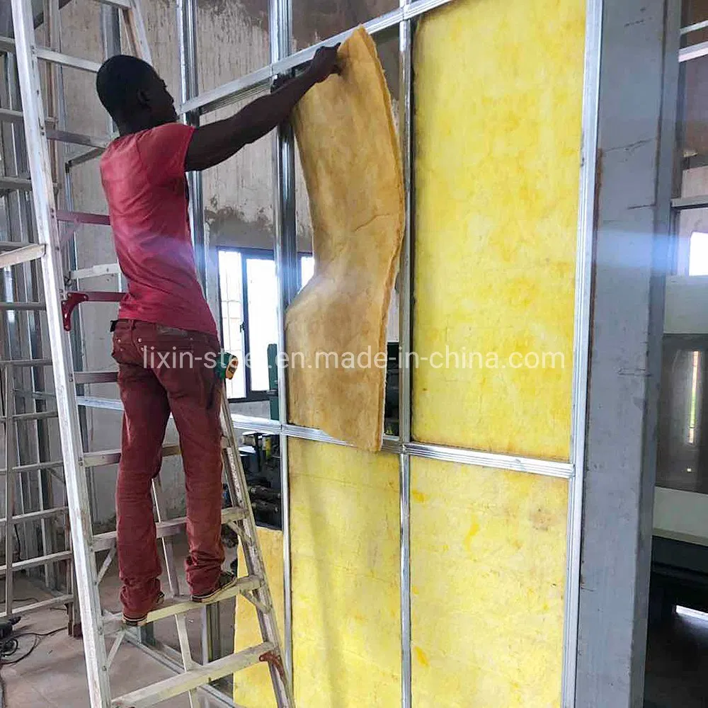 Prefab House Steel Storage Shed with Mezzanine Floor Steel Structure