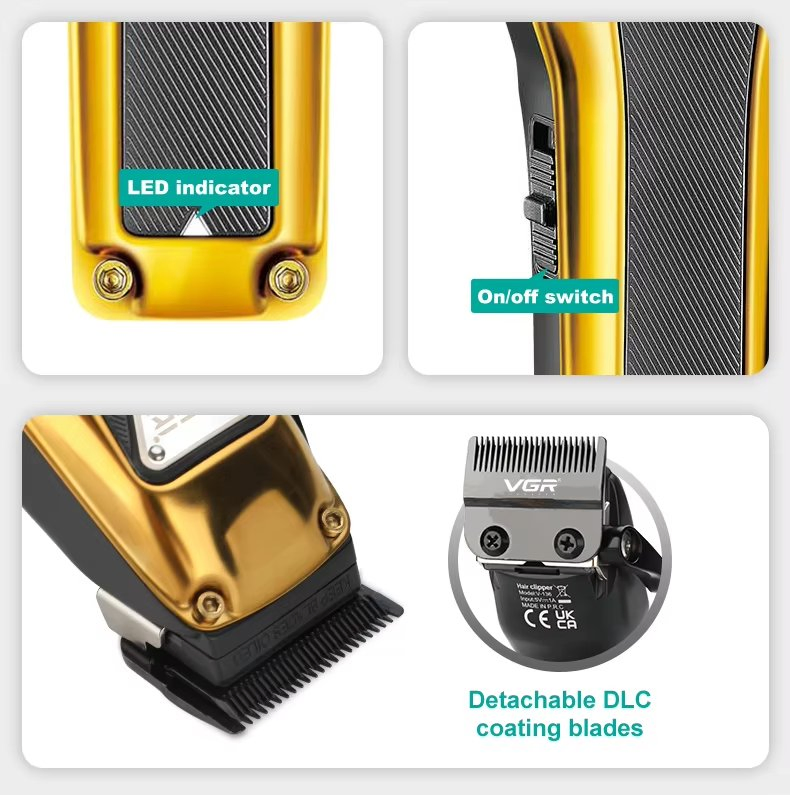 USB Charge Adjustable Best Haircut Machine Portable Rechargeable Hair Clipper
