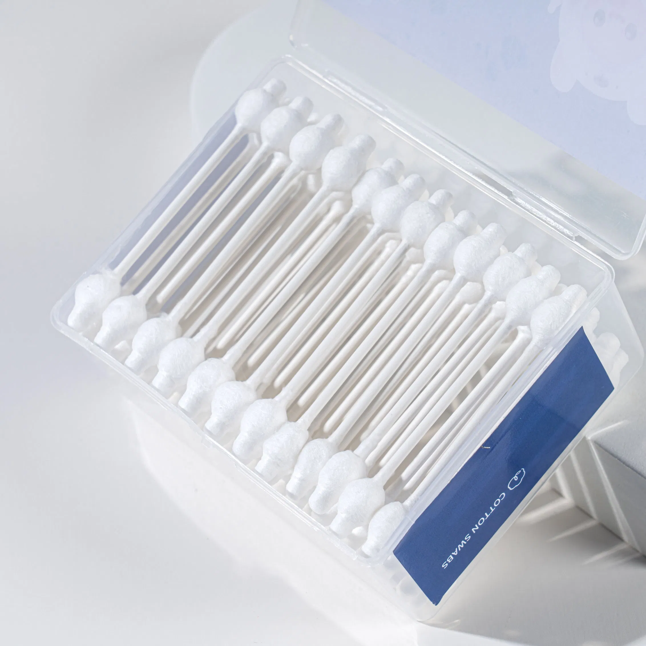 60PCS Extra Soft Cotton Buds with Oversized Gourd Tips