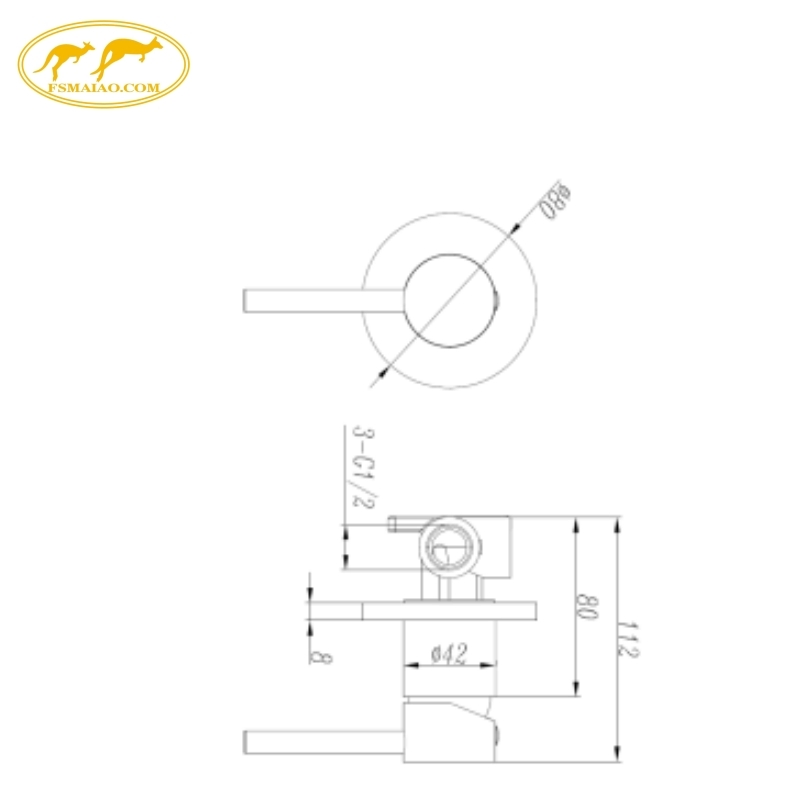 Watermark Approval Precision-Engineered Bathroom Accessories Dr Brass Body Shower Mixer