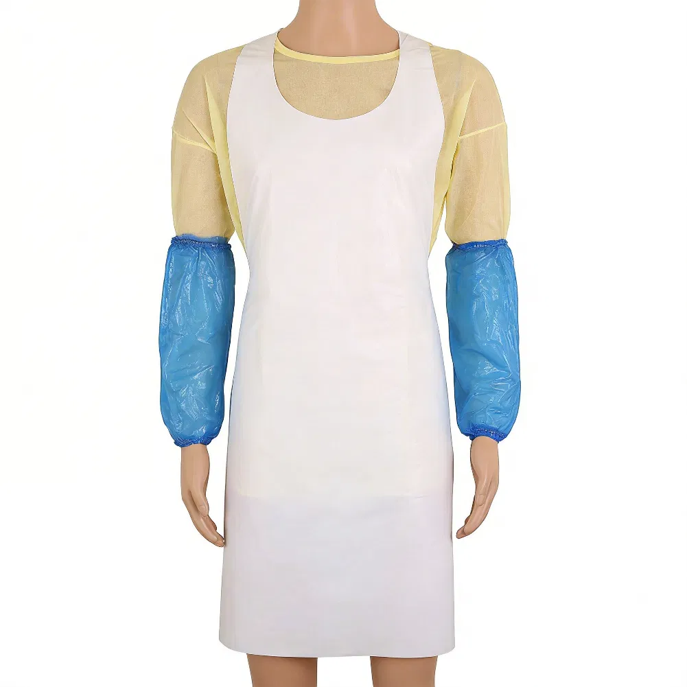 Disposable PE Arm Sleeve Covers with Elastic Cuffs for Protection