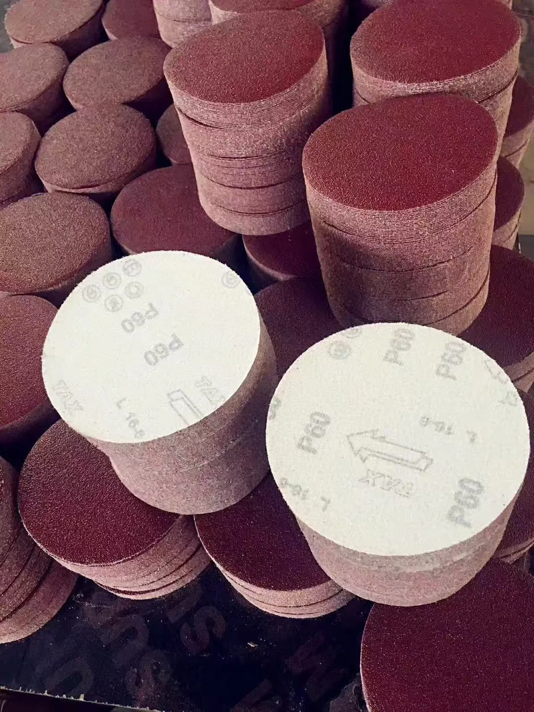 Шлифовальные диски на липучке 5 дюймов, оксид алюминия