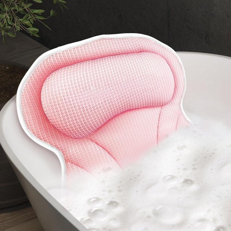 2024 Hot-Selling 3D Mesh SPA Cushion Luxury Comfort Ergonomic Design Bathtub Pillow