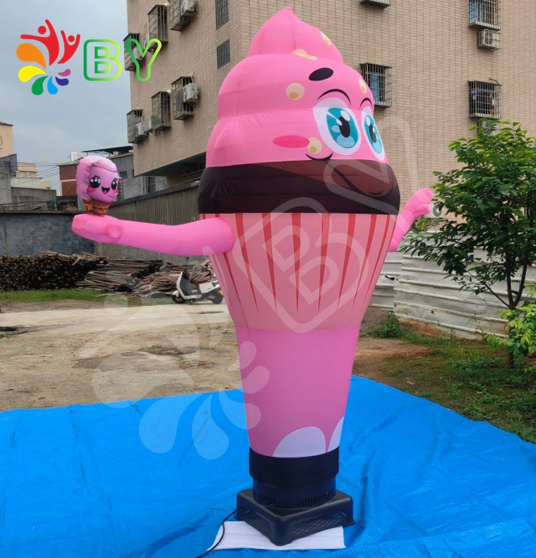 Boyan Ice Cream & Snow Cone Air Dancer with Arrow Sign
