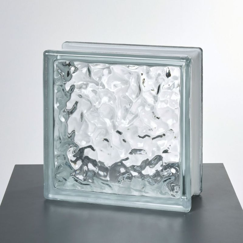 Crystal Parallel Factory Price Hollow Glass Bricks Blocks for Wall 190*190mm Building Glass