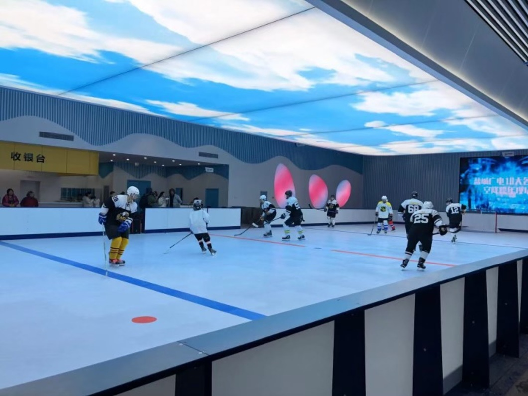 Easy Install and Remove Synthetic Ice Rink Quick and Easy Installation for Children