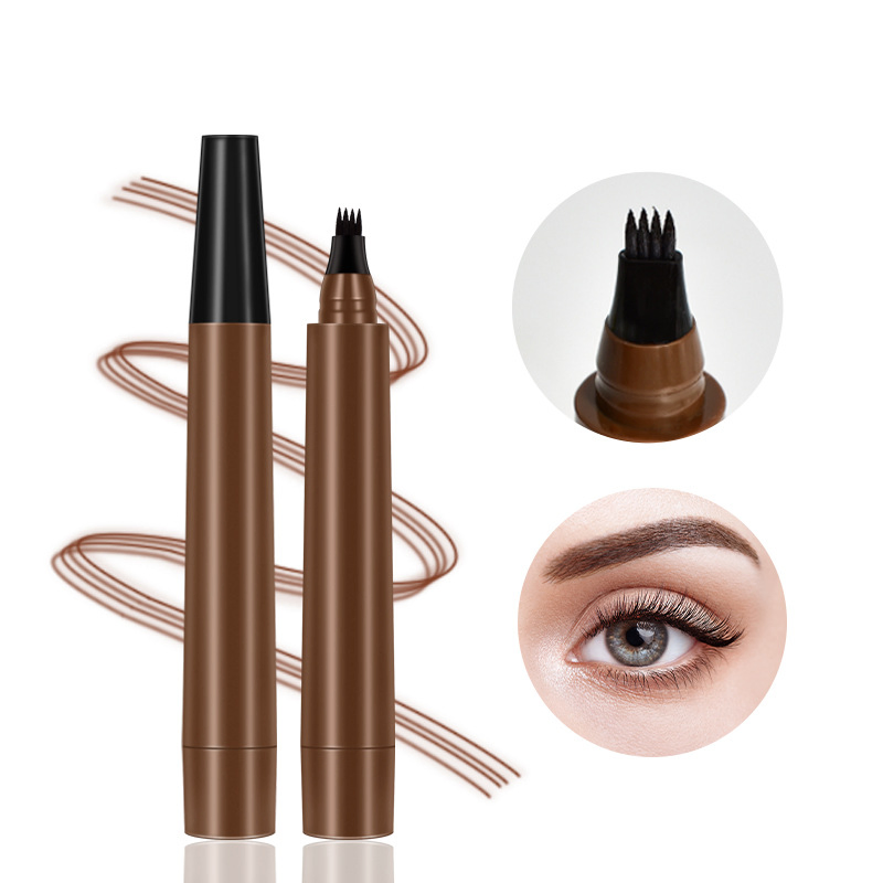 Brow Pencil Waterproof Eyebrow Pencil Private Label Custom with 4 Claws