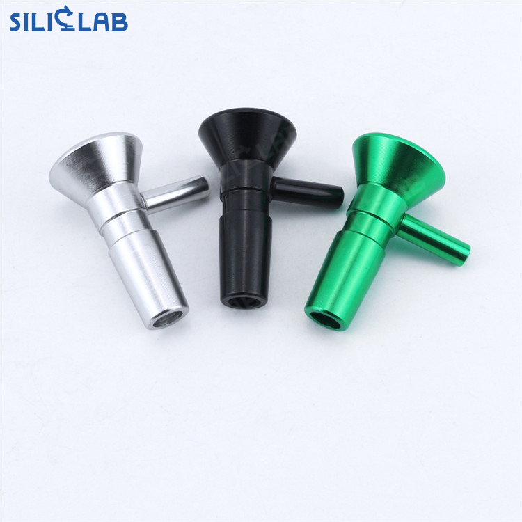 Smoking Accessories Aluminum Alloy Smoking Tobacco Bowl 14mm Glass Water Pipe Bowl