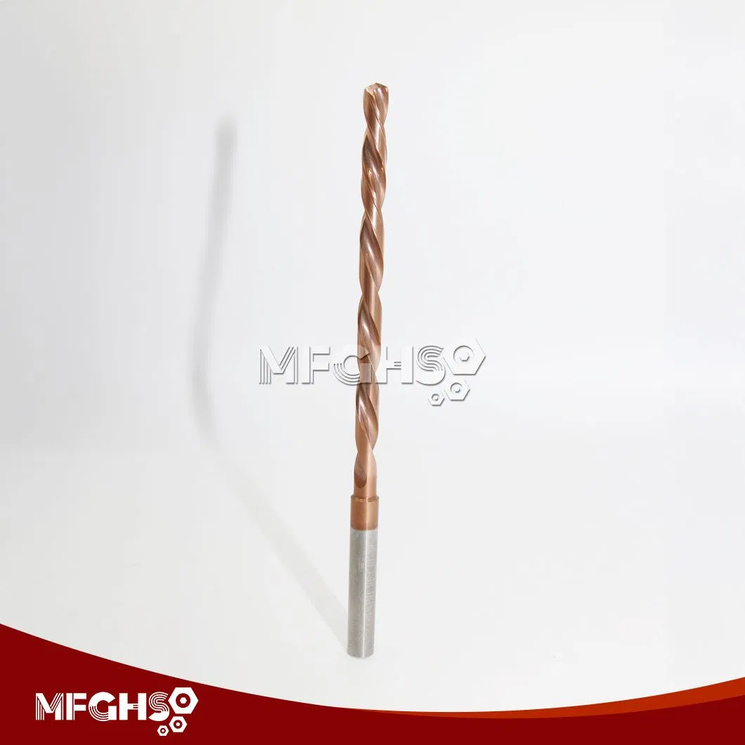 2.05mm 2.75mm Solid Tungsten Threaded Shank Adapter Carbide Drill Bits for Metal