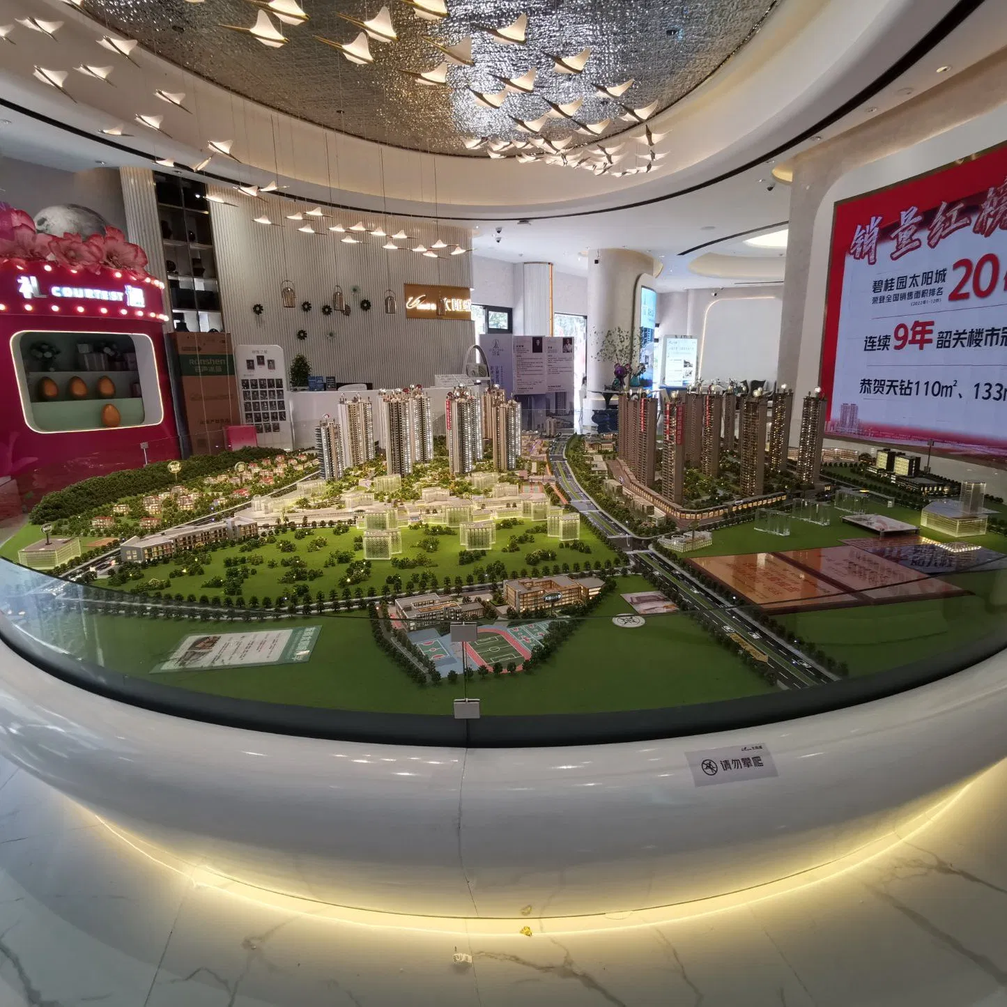 3D High Quality Customized Modern Apartment Residential and Surrounding Planning Architectural Model