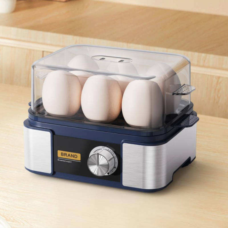 Electric Egg Boiler for 6 Eggs with Auto Shut-off Feature