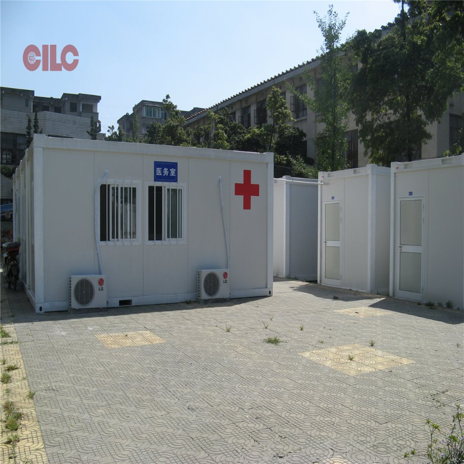 Customized ISO Flat Pack Modular Container Movable Mobile Water Proof Fast Assemble Negative Pressure Hospital