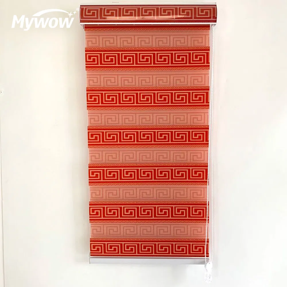 Fabric Horizontal Window Blind Zebra Dual Roller Blinds Shades