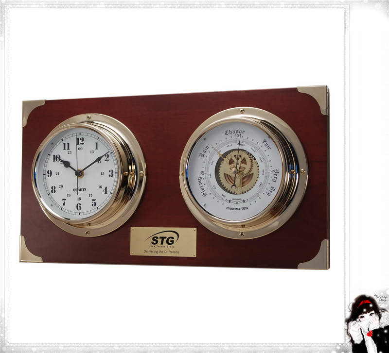 Wooden Stand Base of Clock and Barometer