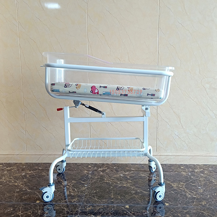 Newborn Bed Can Be Moved, Tilted, Transparent, and Multifunctional. The Same Medical Baby Stroller and Postpartum Center Baby Bed Are Available in The Hospital