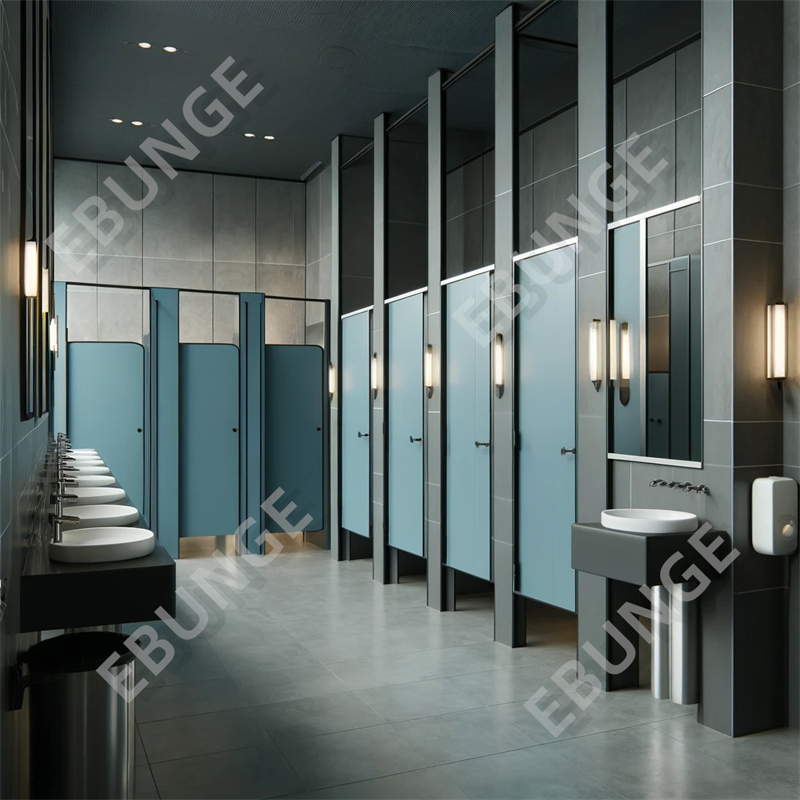 Commercial New Design Graffiti Resistant Phenolic Shower Bathroom Toilet Partitions Systems