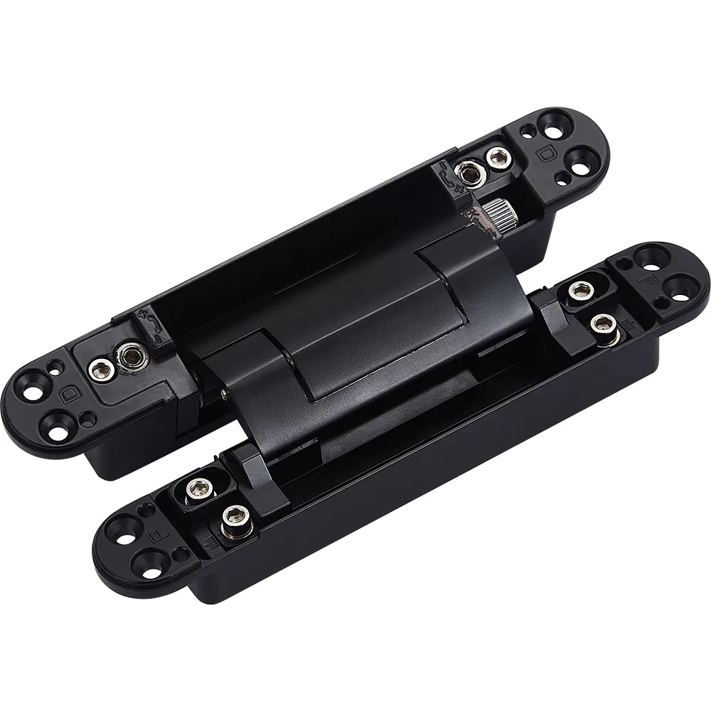 OEM Black 180 Degree Adjustable 3D Zinc Alloy Hydraulic Hidden Invisible Door Hinge
