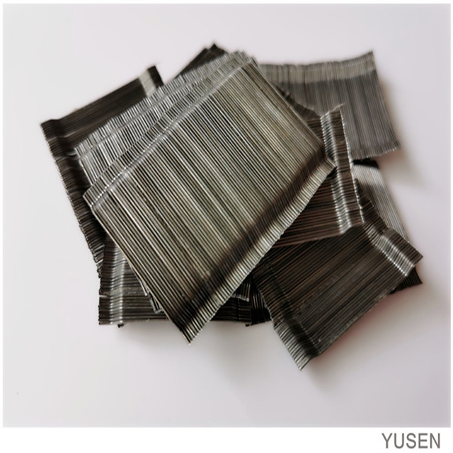 Diameter 0.53mm 1200MPa Glued Steel Fiber for Concrete in Construction Engineeting Project