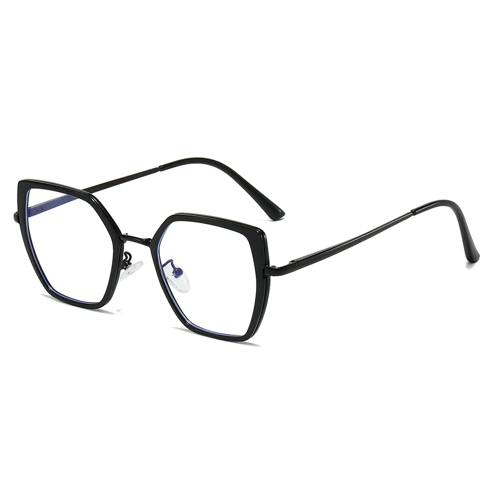 Tr+Metal Ring Hot-Selling Eyeglass Frames Eyewear Glasses Frames Cheap Tr Optical Frames with Spring Hinge