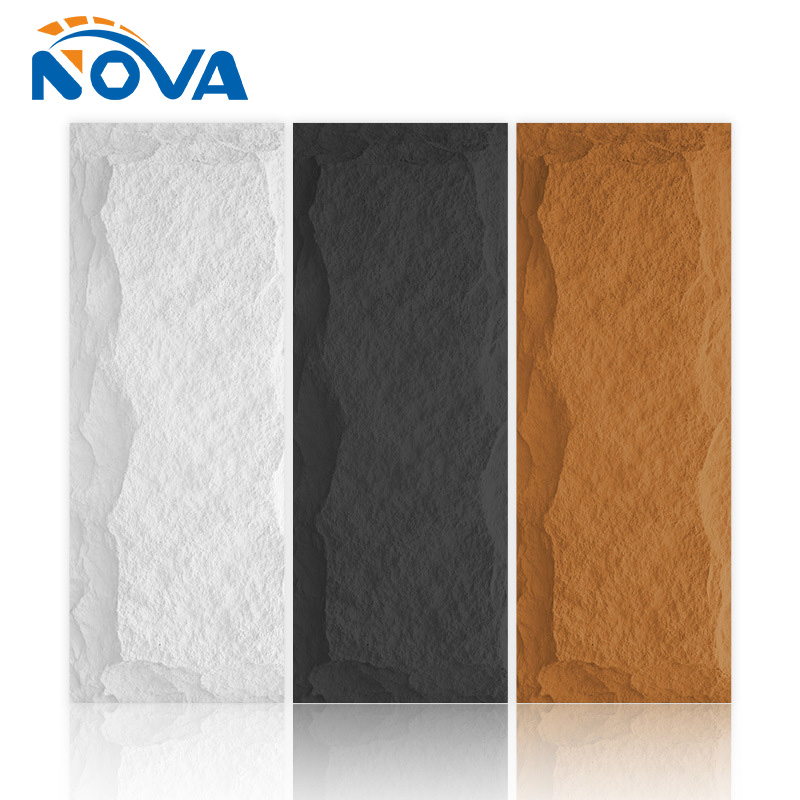 Faux Cultured Slate Skin Rock Veneer PU Polyurethane Stone Wall Panels Indoor