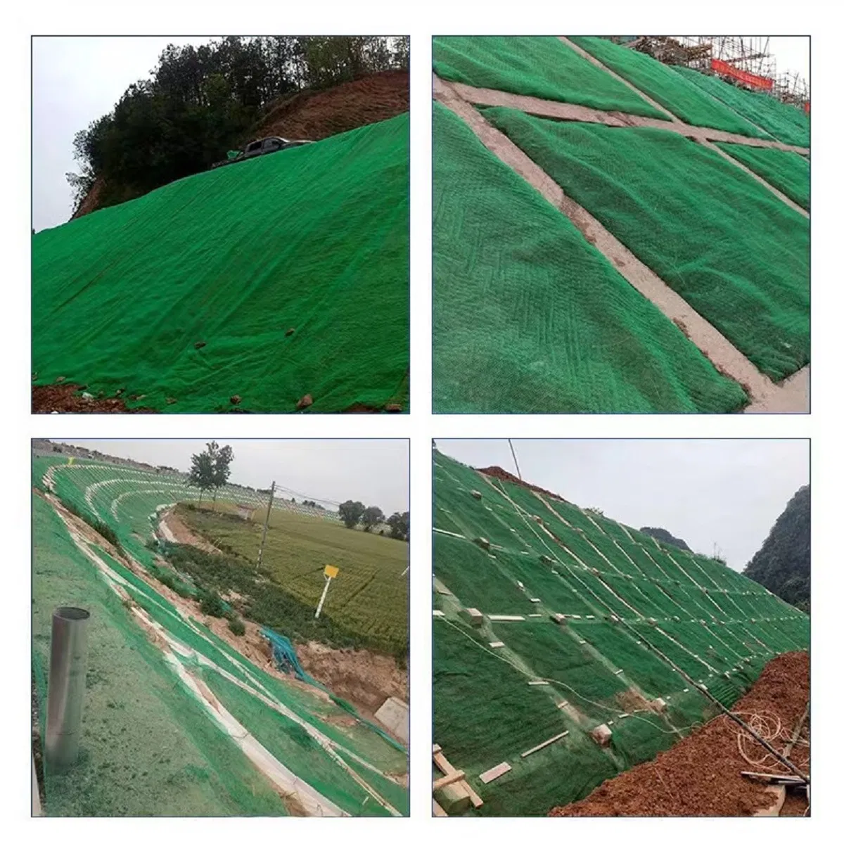 Eco-Friendly Geomat for Effective Soil Erosion Prevention and Grass Growth