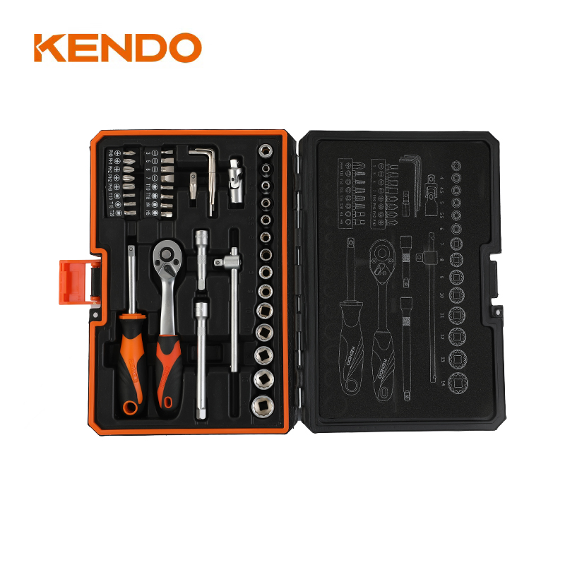 Kendo 42 PCS Professional Household Auto Repair Tool Set with BMC Box Tool Set Mechanic