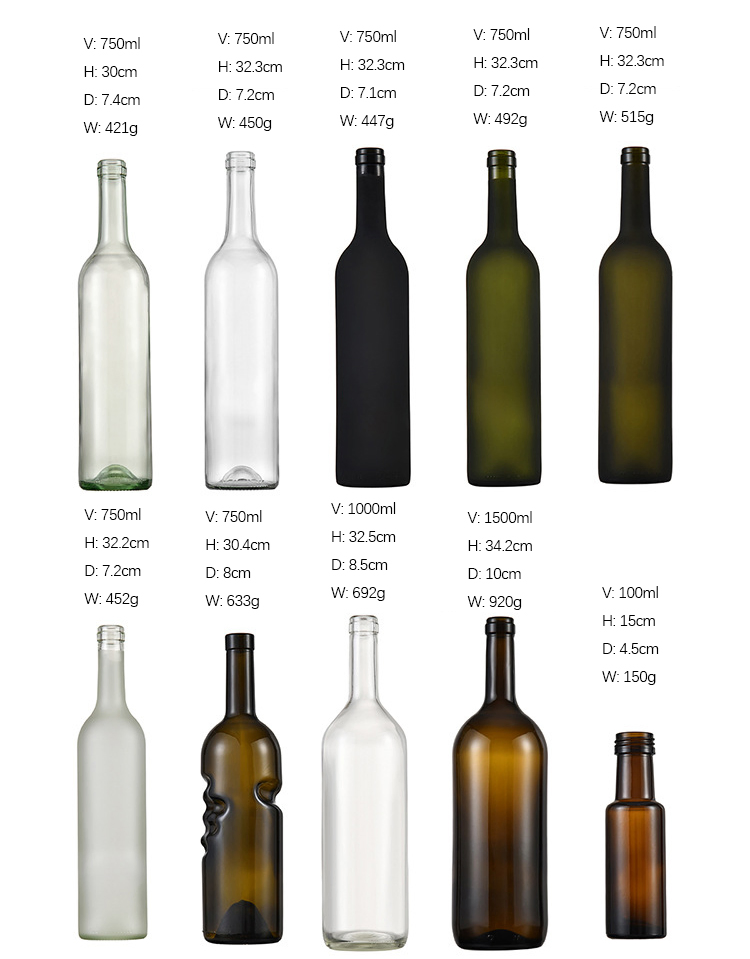100ml 500ml 750ml Factory Price Stylish Customized Square Glass Oil Dispenser Bottles