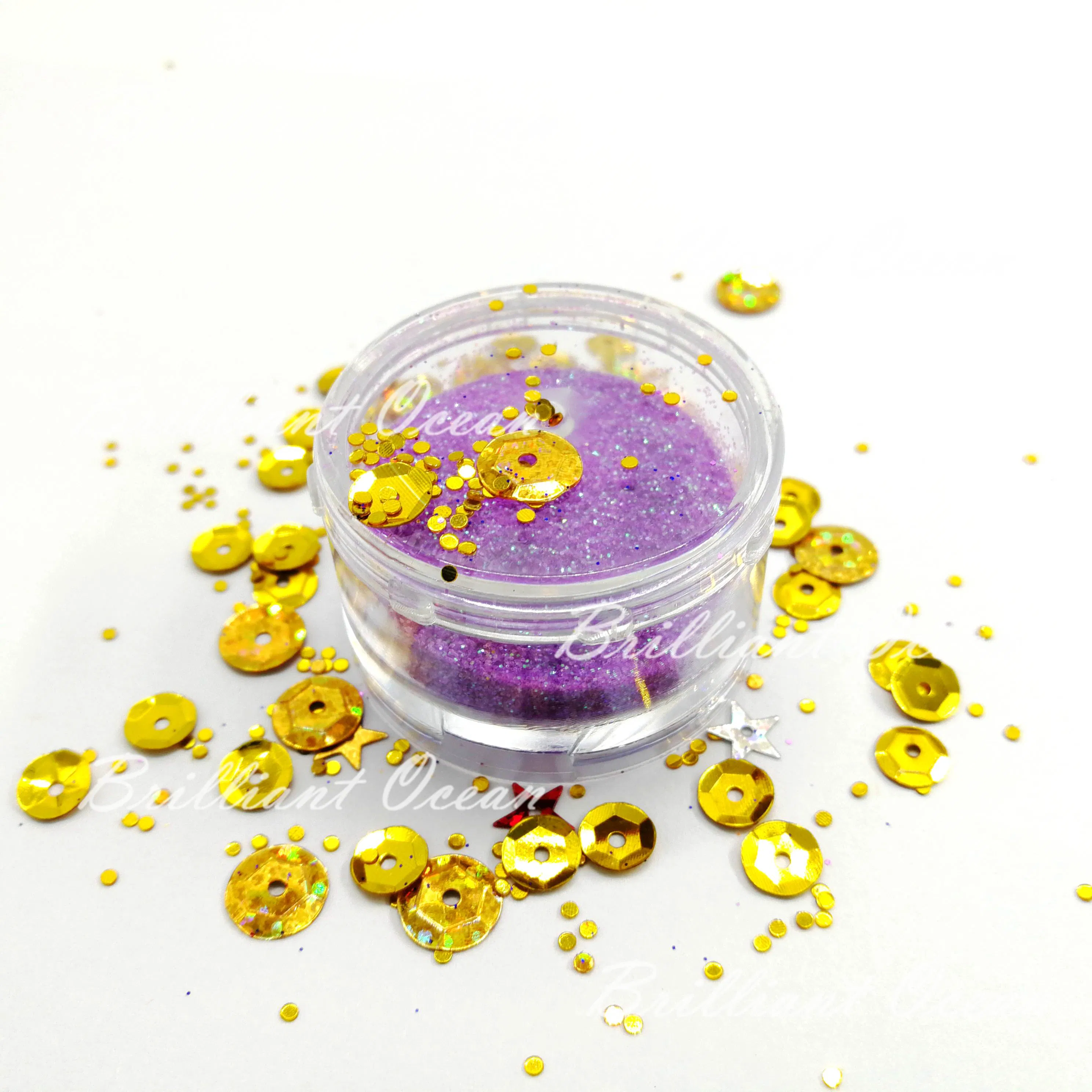 Cosmetic Grade Glitter Piece Glitter Powder for Nail Arts
