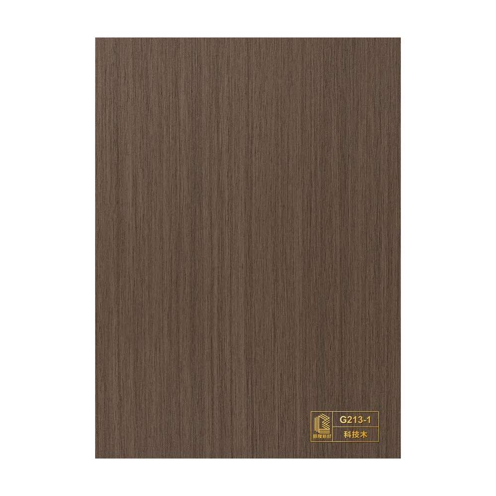 Anti-Static Good Stability PVC Waterproof Wood Veneer Film for Sofa Background Wall