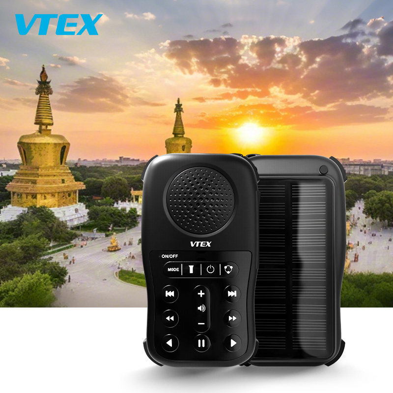 Solar MP3 Music Buddha Sound Machine Pocket Buddhist Chants Player