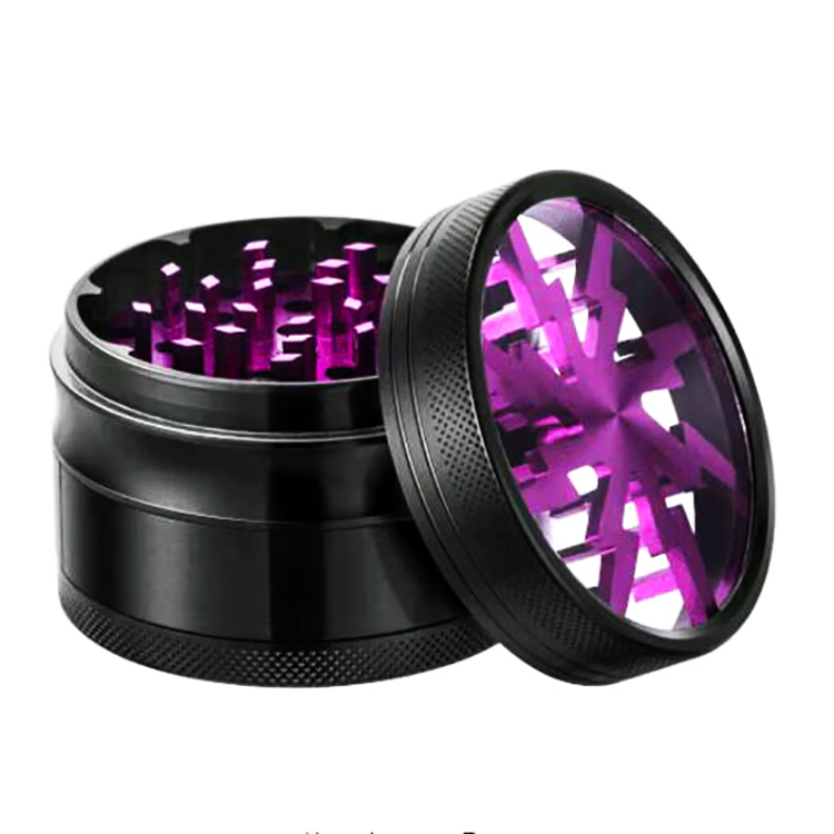 Customized 4 Layer Zinc Alloy Herb Grinder Manual Tobacco Grinder