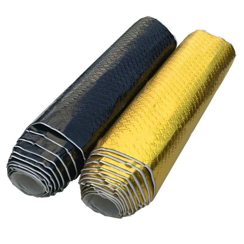 40X80cm Self-Adhesive Butyl Soundproof Panel Butyl Rubber Sound Deadener and Damping Sheet for Drainage Pipe