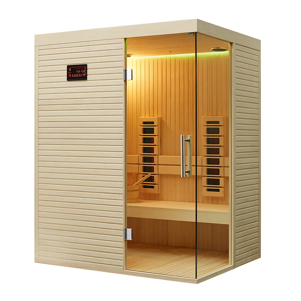 Инфракрасная сауна-бочка из красного кедра на 2 персоны