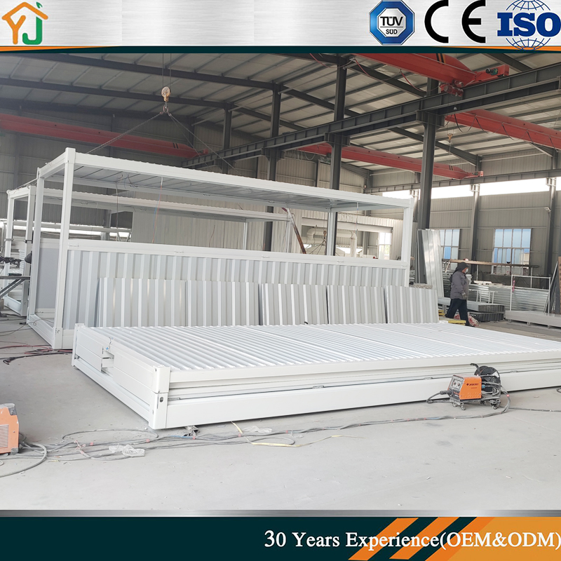 Portable and Foldable Houses, Simple Dormitories, Foldable and Easy to Install Prefabricated House Container House Steel Structure Mobile House Folding House