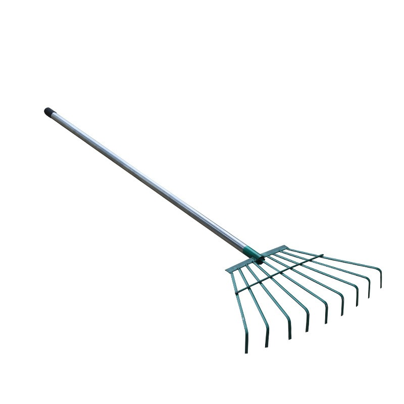 Sun Grain Iron Rake Garden Clean up Rubbish Raking Grass Rake