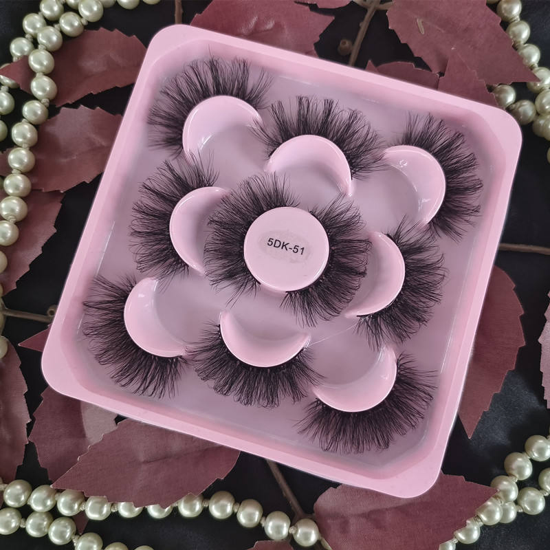 Handmade Silk Faux Mink D Curl Dramatic Fluffy Soft Strip False Eyelashes